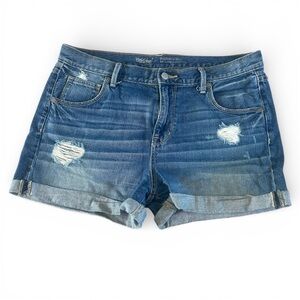 [Mossimo Supply Co] Boyfriend Midi Distressed Jean Shorts